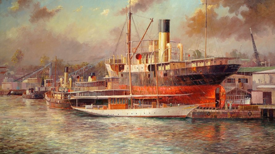 890x500 Sydney Heritage Fleet Mgnsw - Shipyard Painting