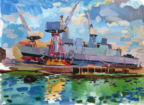 500x363 Lachlan Goudie Shipyard - Shipyard Painting