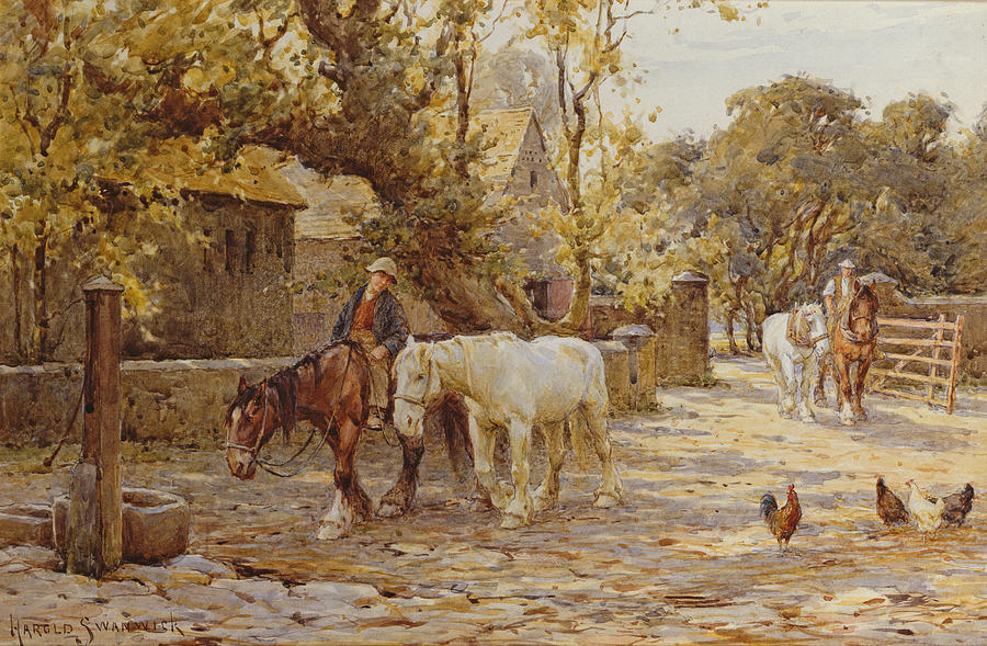 900x589 Shire Horse Paintings Fine Art America - Shire Horse Painting