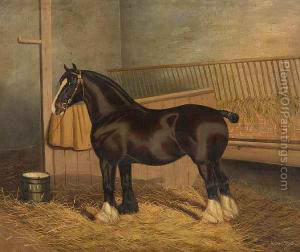 Shire Horse Painting At Paintingvalley.com 