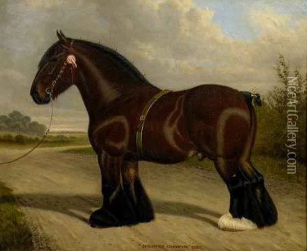 600x490 A Portrait Of The Shire Horse - Shire Horse Painting