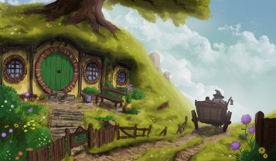 900x525 The Lord Of The Rings, Shire By Killergmbh - Shire Painting