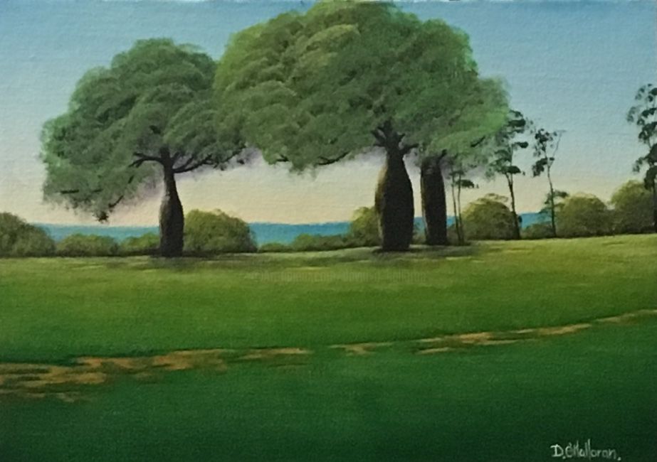 923x650 Bottle Trees Of Wandai Shire (David O'Halloran) - Shire Painting
