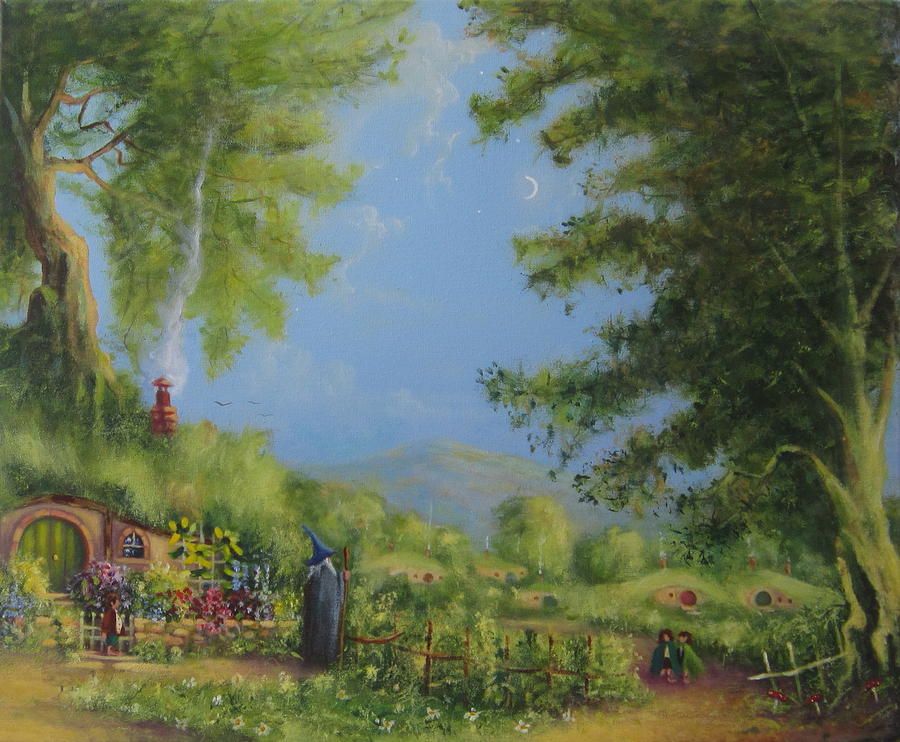 900x742 Evening In The Shire. Painting The Art Of Joe Gilronan - Shire Painting