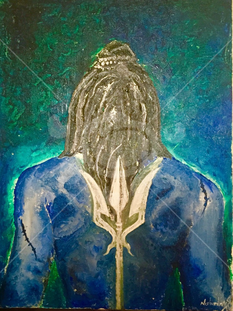 750x1000 Painting Shiva Oil Painting On Canvas - Shiva Oil Painting