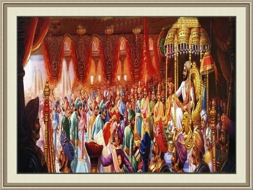 500x375 Shivaji Maharaja Rajya Abhishek Poster - Shivaji Maharaj Painting