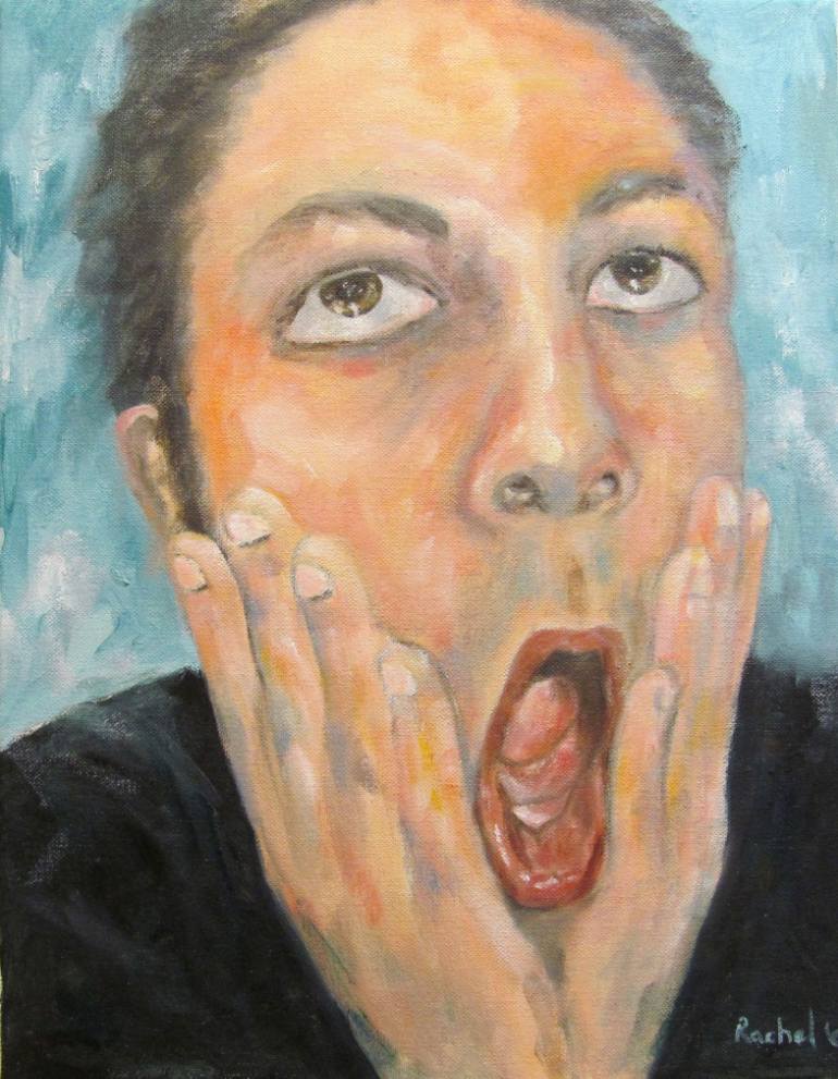 770x991 Saatchi Art Shocked Painting By Rachel Weissberger - Shocked Painting
