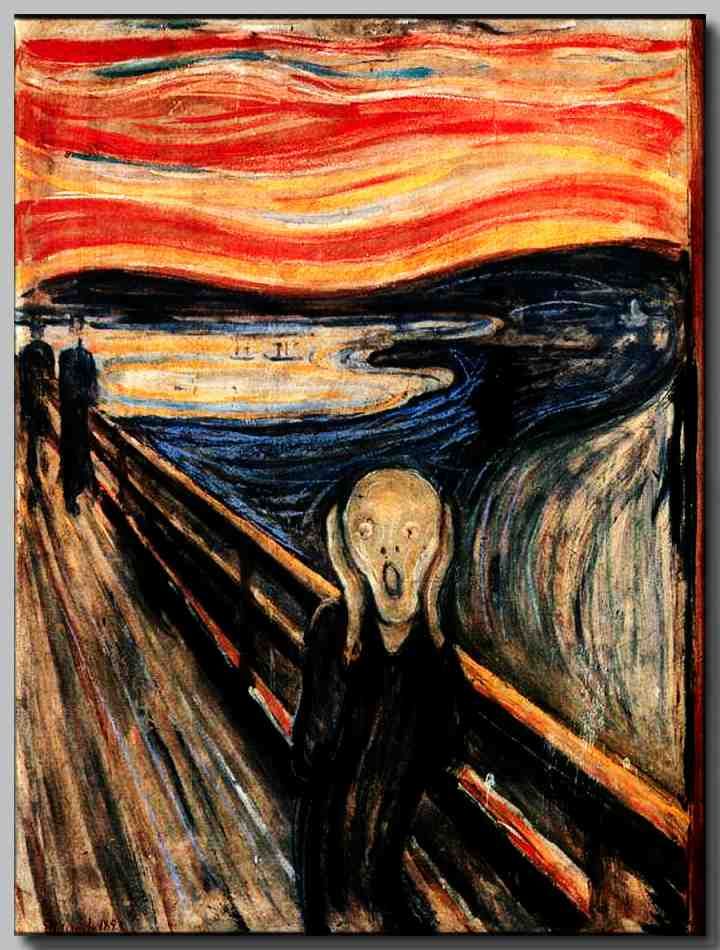 720x950 Vincent Van Gogh Scream Painting Chics Type - Shocked Painting