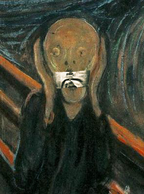 295x398 Scream Face Painting - Shocked Painting