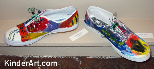 500x224 Painted Shoes Lesson Plan Painting For Kids - Shoe Painting