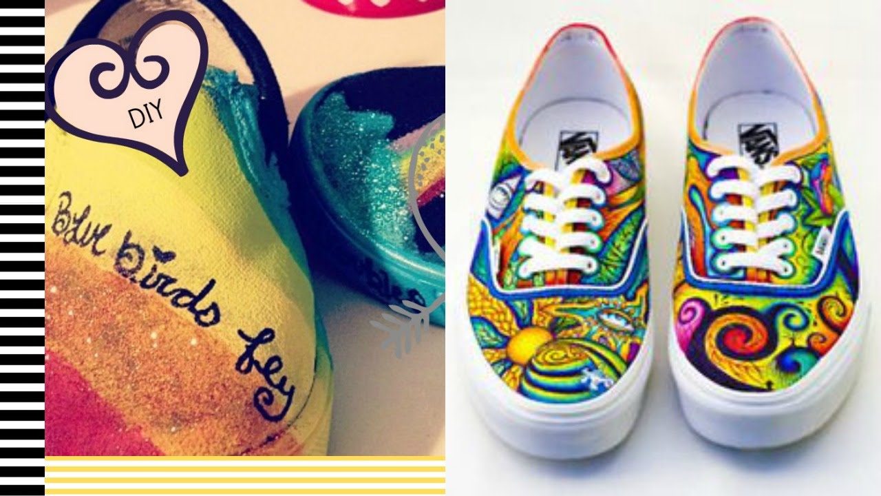 1280x720 Diy Painted Shoes - Shoe Painting