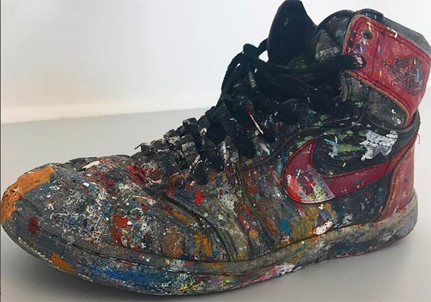 620x435 Dave White Has Been Painting In These Og Air Jordan 1s For 20 - Shoe Painting For Jordans