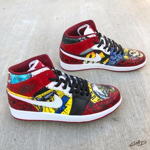 300x300 Gods Of Rock Gnr Custom Hand Painted Jordan Retro 1 Shoes - Shoe Painting For Jordans