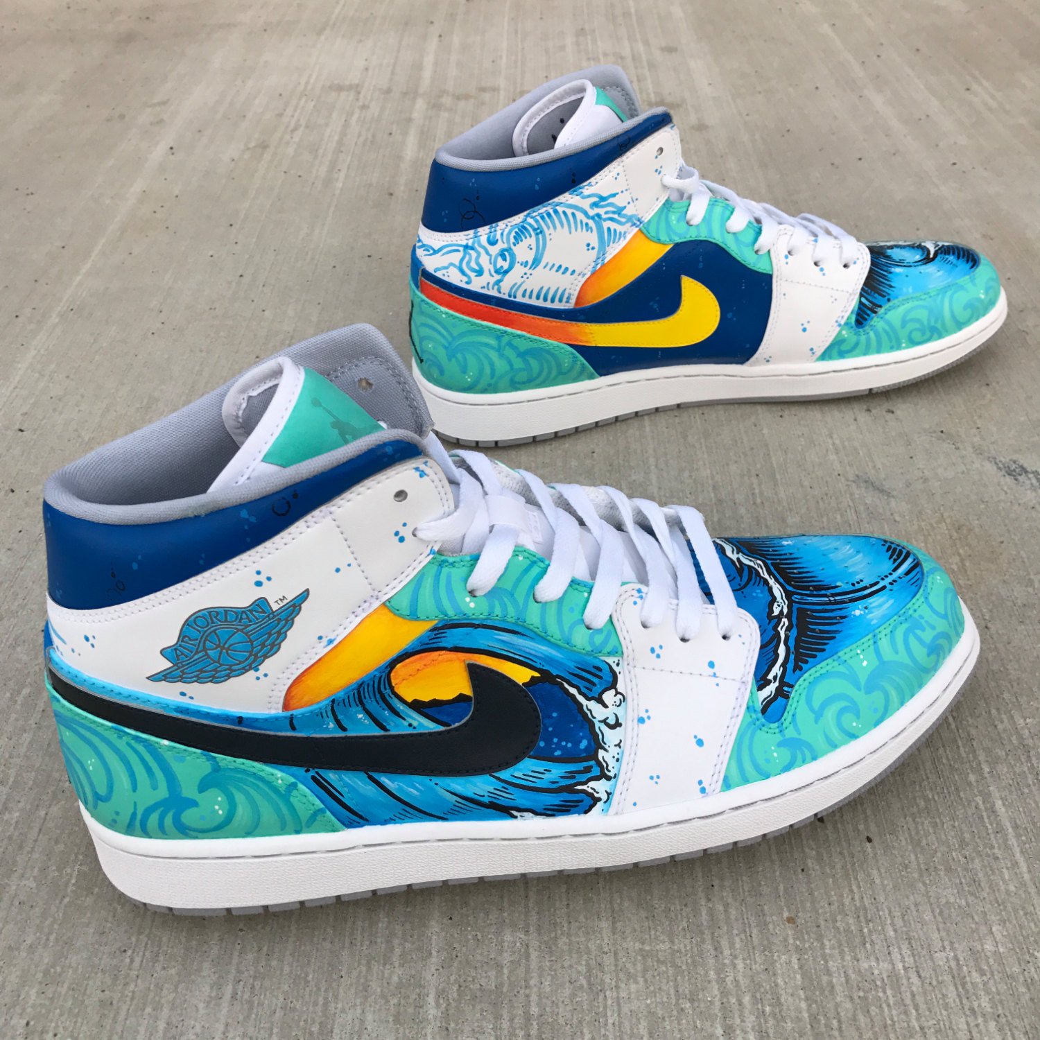 1500x1500 Wavy - Shoe Painting For Jordans