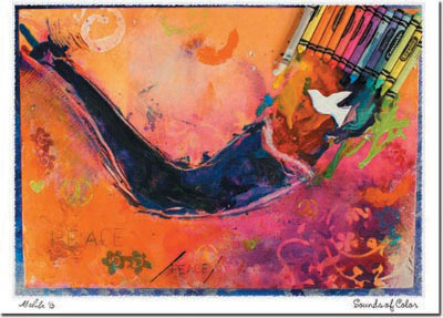 400x287 Michele Pulver New Year Cards - Shofar Painting
