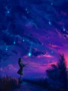 Shooting Star Painting at PaintingValley.com | Explore collection of ...