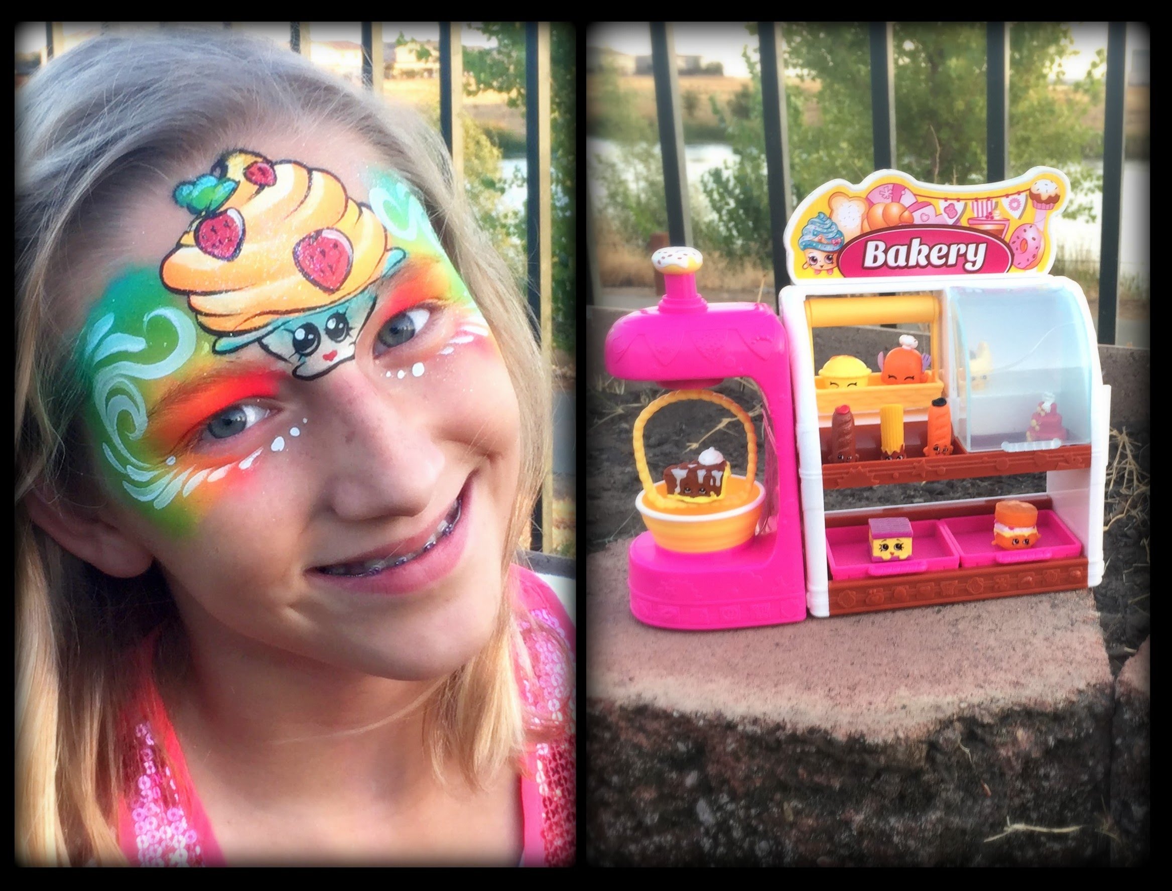 2335x1775 Shopkins Bakery Review And Face Painting! - Shopkins Painting
