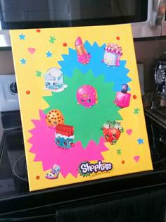 236x315 Shopkins Candy Bar Canvas Painting Canvas Painting - Shopkins Painting