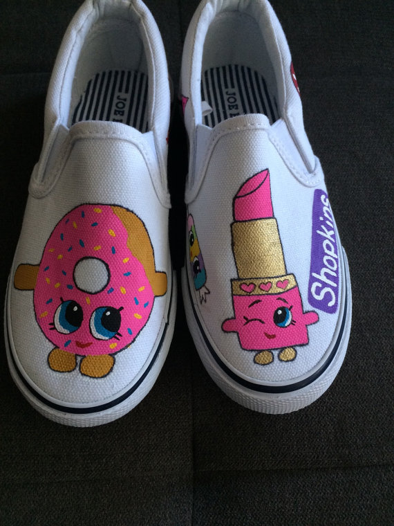 570x760 Shopkins Shoes Hand Painted - Shopkins Painting