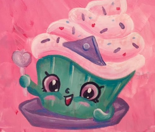 500x425 Father Daughter Shopkins Inspired Painting Event - Shopkins Painting