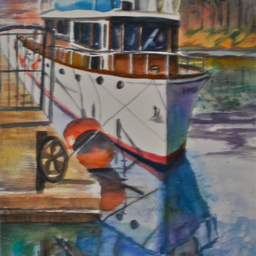 500x500 Paintings By Mary Fran Anderson, Watercolor Artists In Oregon - Shopping Cart Painting