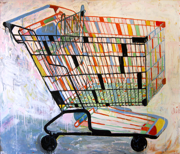 576x493 Shawn Shepherd Shopping Cartpaintings - Shopping Cart Painting