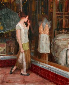 236x292 55 Best Art - Shopping Painting