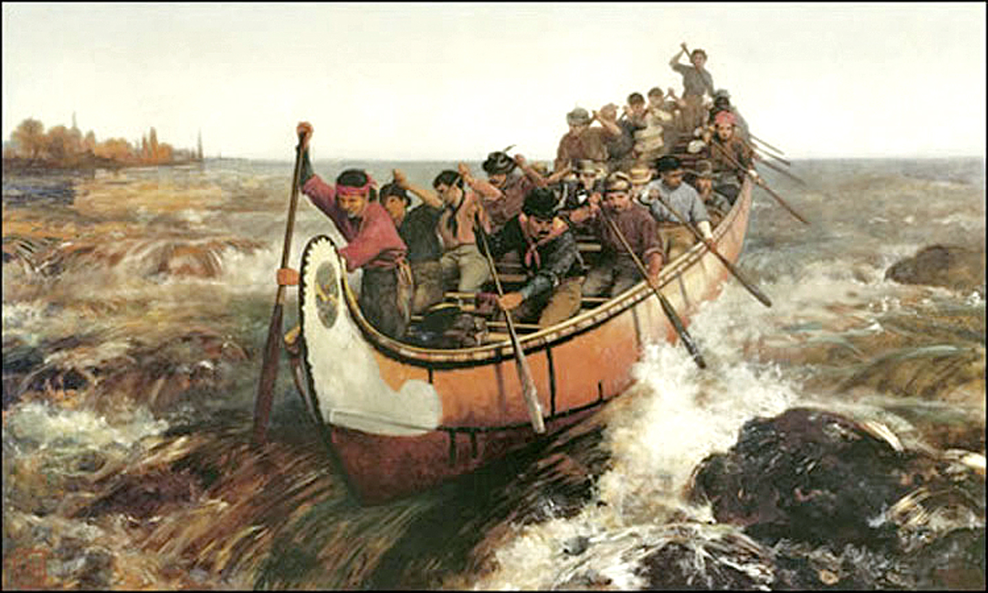 1440x864 Mrs. Hopkins Shooting The Rapids Historyonthefox - Shot Painting