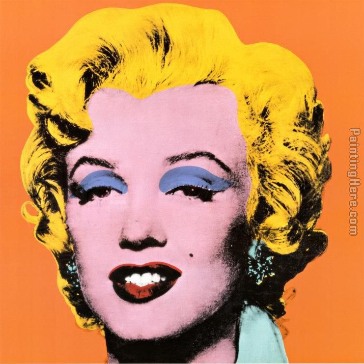 741x741 Andy Warhol Shot Orange Marilyn 1964 Painting Anysize 50% Off - Shot Painting