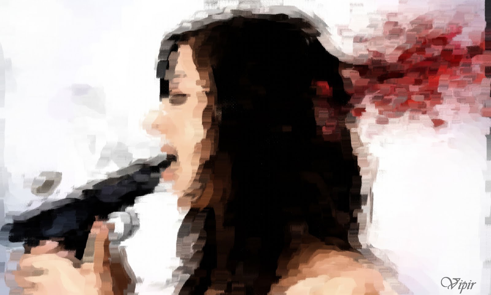 1600x960 Painting By Aavipir Head Shot Painting By Aavipir - Shot Painting