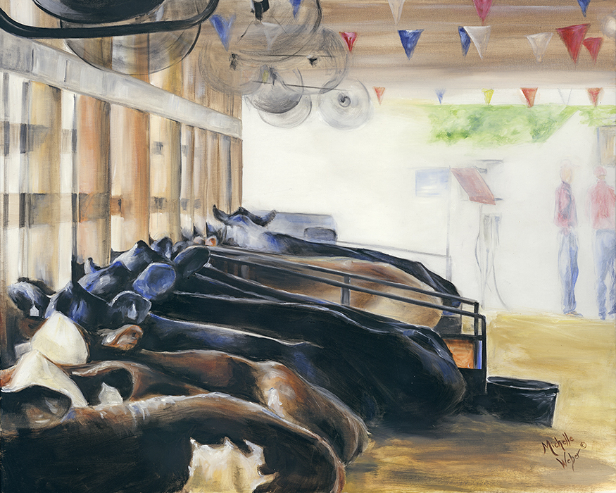 875x700 Weber Custom Painting By Michelle Weber Livestock Gallery - Show Painting