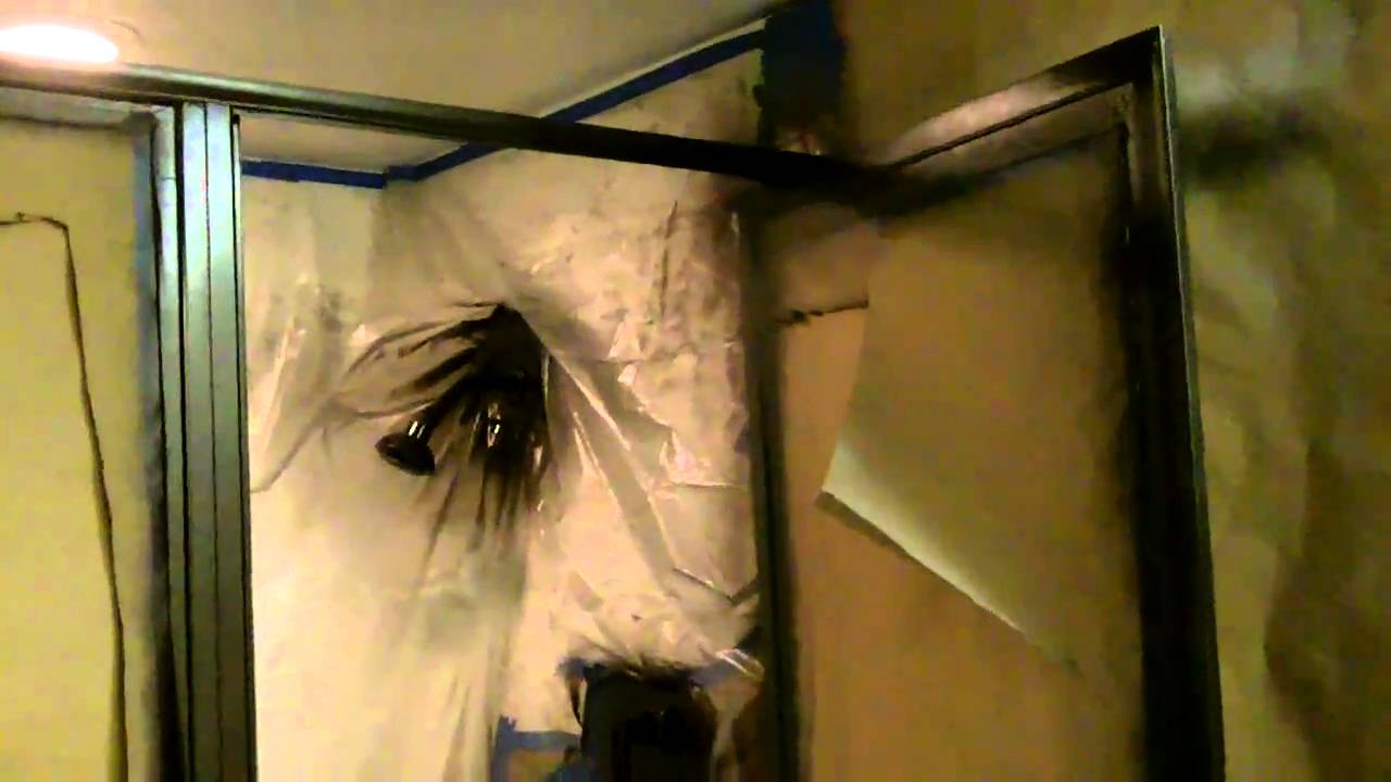 1280x720 Painted Shower Frame - Shower Painting