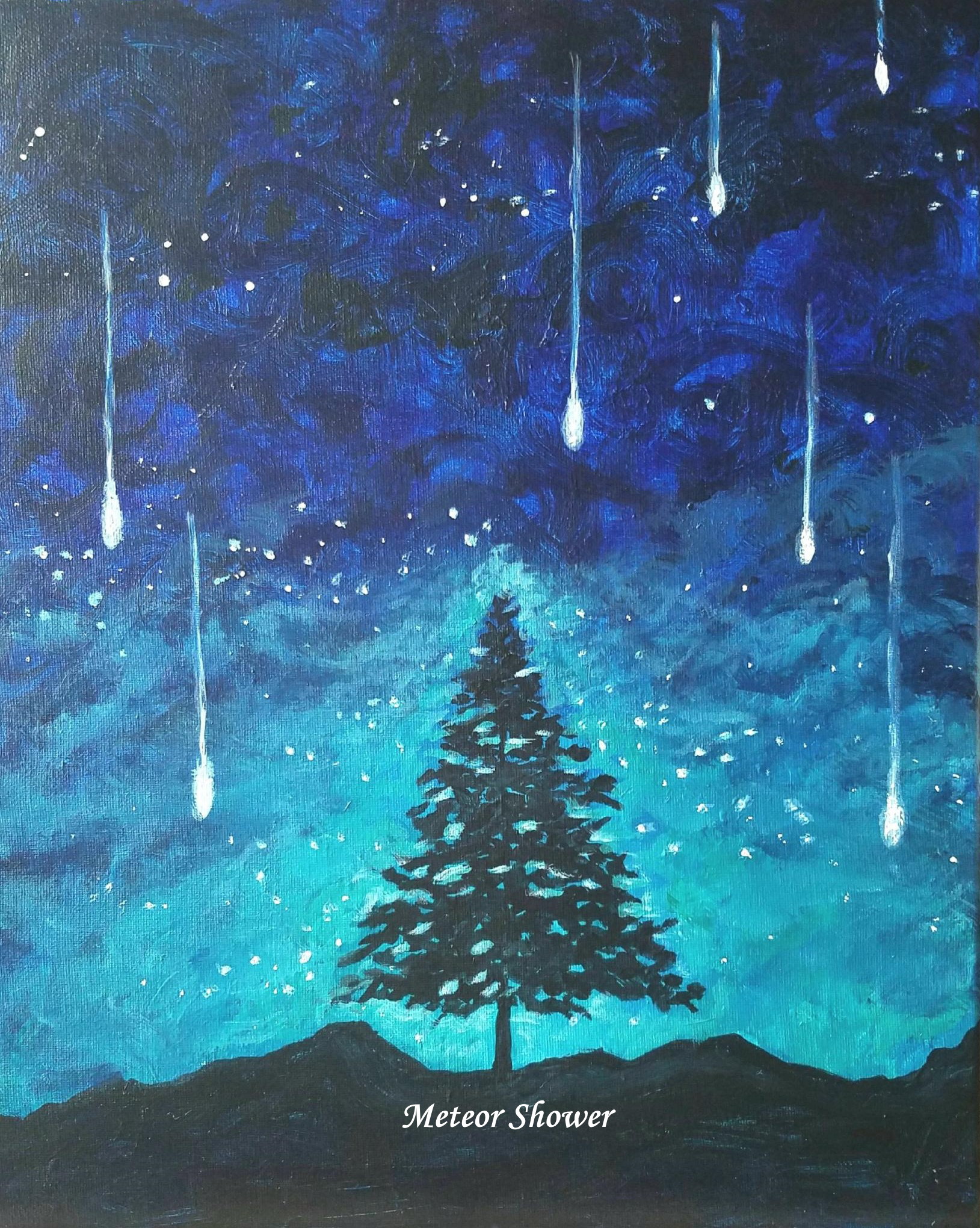 1629x2040 Paint The Town Studios, Llc Event, Meteor Shower - Shower Painting