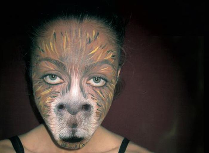 700x512 Image Result For Painted Donkey Face Shrek, Jr - Shrek Face Painting