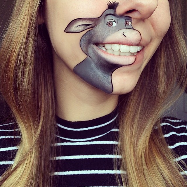 640x640 Lips Become Cartoons In New Lip Art By Laura Jenkinson - Shrek Face Painting