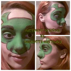 236x236 Shrek This Is A Design By Teresa King. Borders On Face Paint, But - Shrek Face Painting
