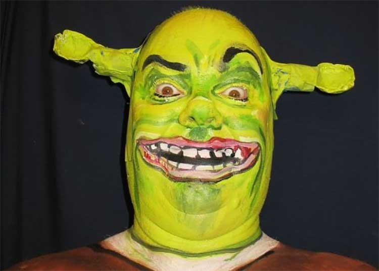 750x537 When Your Face Paint Doesn'T Go As Planned - Shrek Face Painting