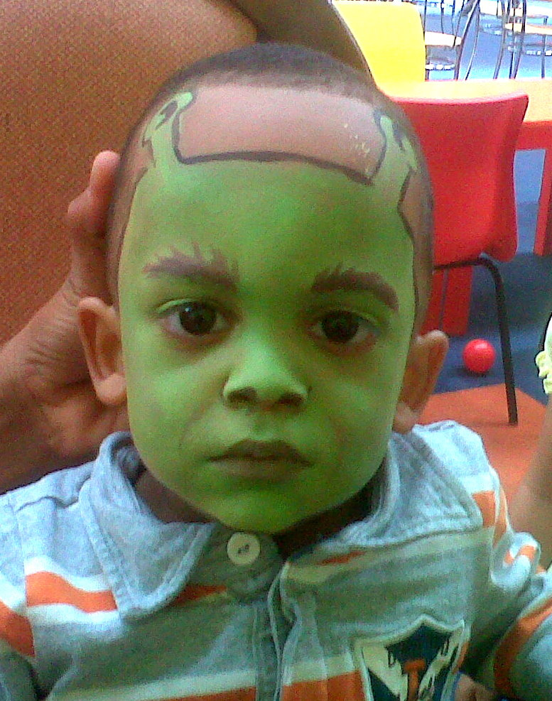 Shrek Face Paint