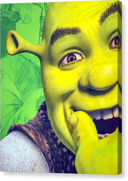 440x622 Shrek Canvas Prints Fine Art America - Shrek Painting