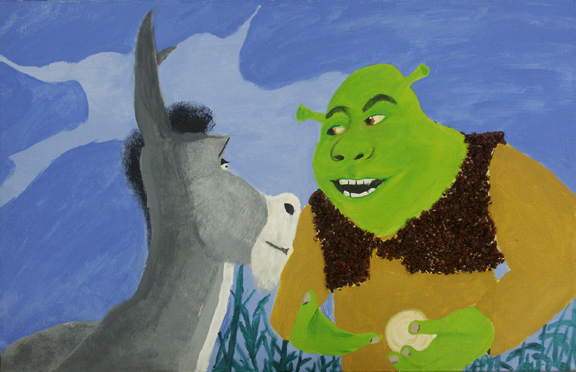 576x372 Art Plans Level 3 - Shrek Painting