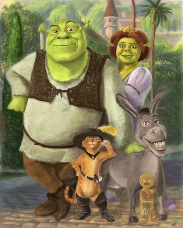 600x749 Shrek By Artelo - Shrek Painting