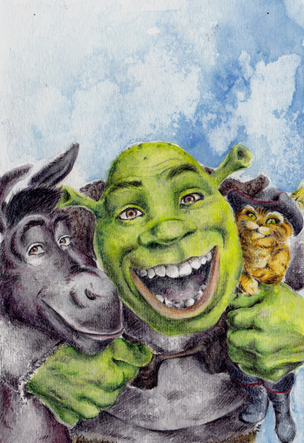 600x875 Image - Shrek Painting