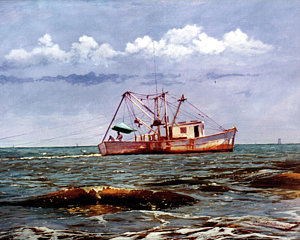 300x240 Shrimp Boat Paintings Fine Art America - Shrimp Boat Painting