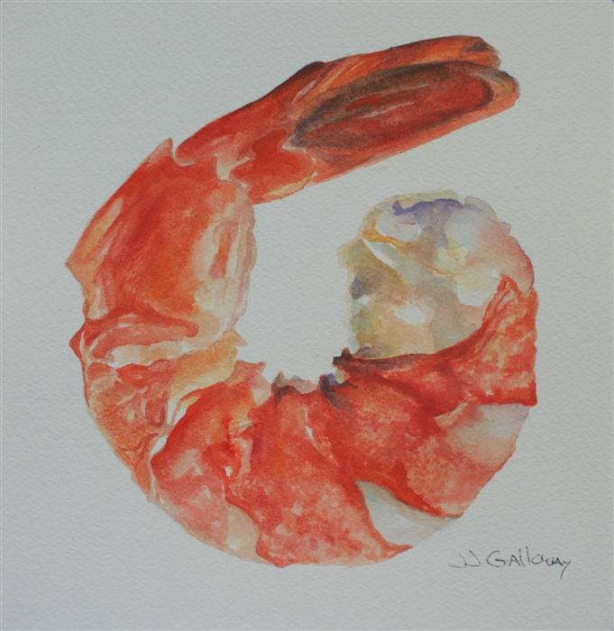 681x700 Shrimp Jj Galloway - Shrimp Painting