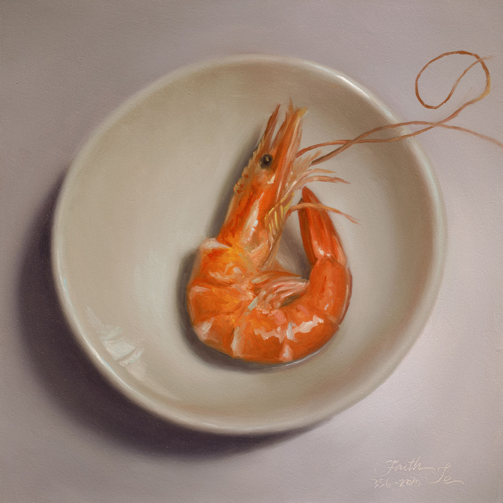 1000x1000 Shrimp In Small Bowl - Shrimp Painting