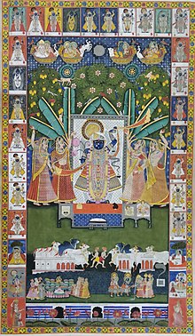 220x378 Nathdwara Painting - Shrinathji Painting