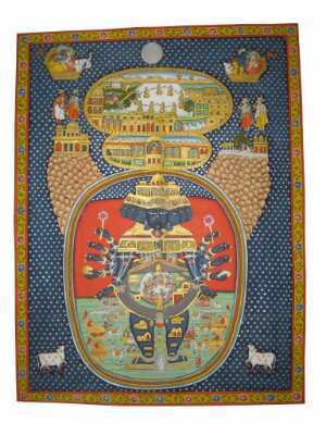 300x400 Pichwai Viratswarup Shrinathji Painting - Shrinathji Painting