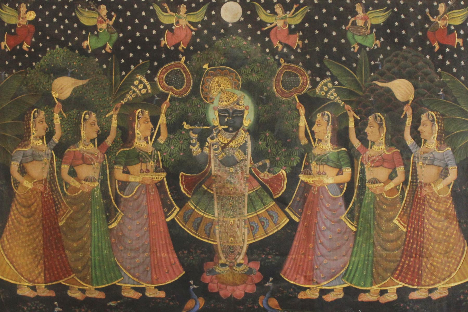 1800x1200 Shrinathji In Van Vihar Pichwai The Edit The House Of Things - Shrinathji Painting