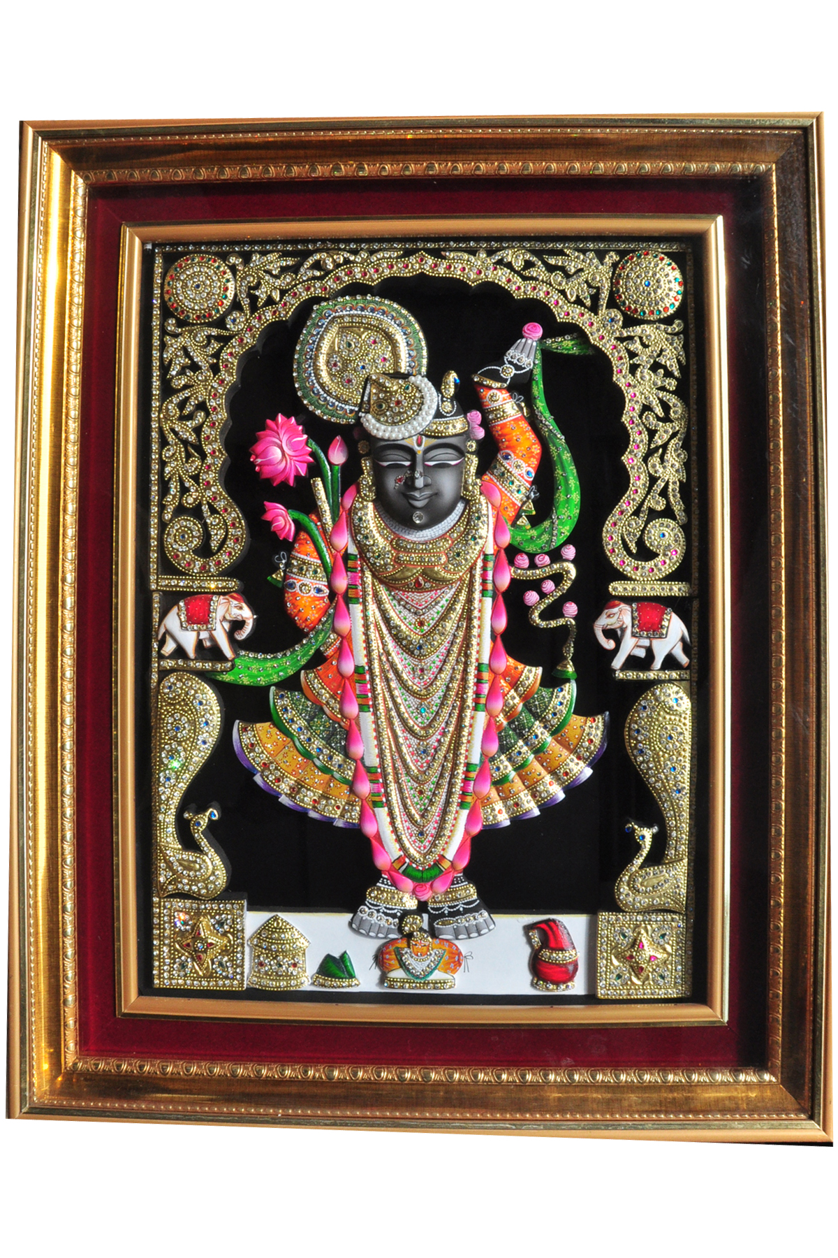 1200x1800 Antique Shrinathji Rajbhog Shringar Painting Antishriji 028 - Shrinathji Painting
