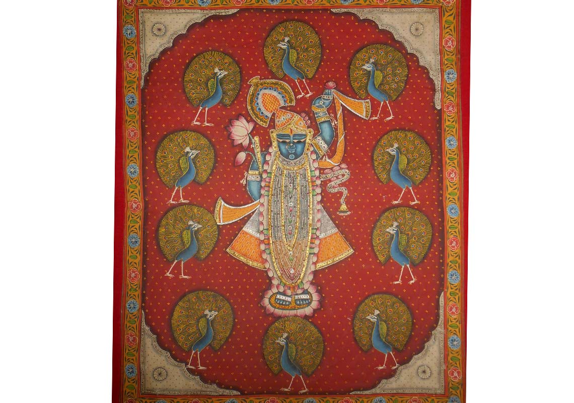 1140x800 Buy Pichwai Painting Shrinathji Painting A Vibrant Mirage Pc 14078 - Shrinathji Painting